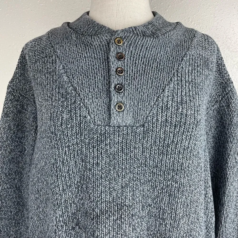 Cabelas Quarter Button Down Sweater Size XL EUC